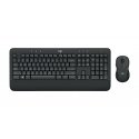Logitech 920-008923 tastatūra Pele iekļauta Birojs RF Bezvadu QWERTY US International Melns