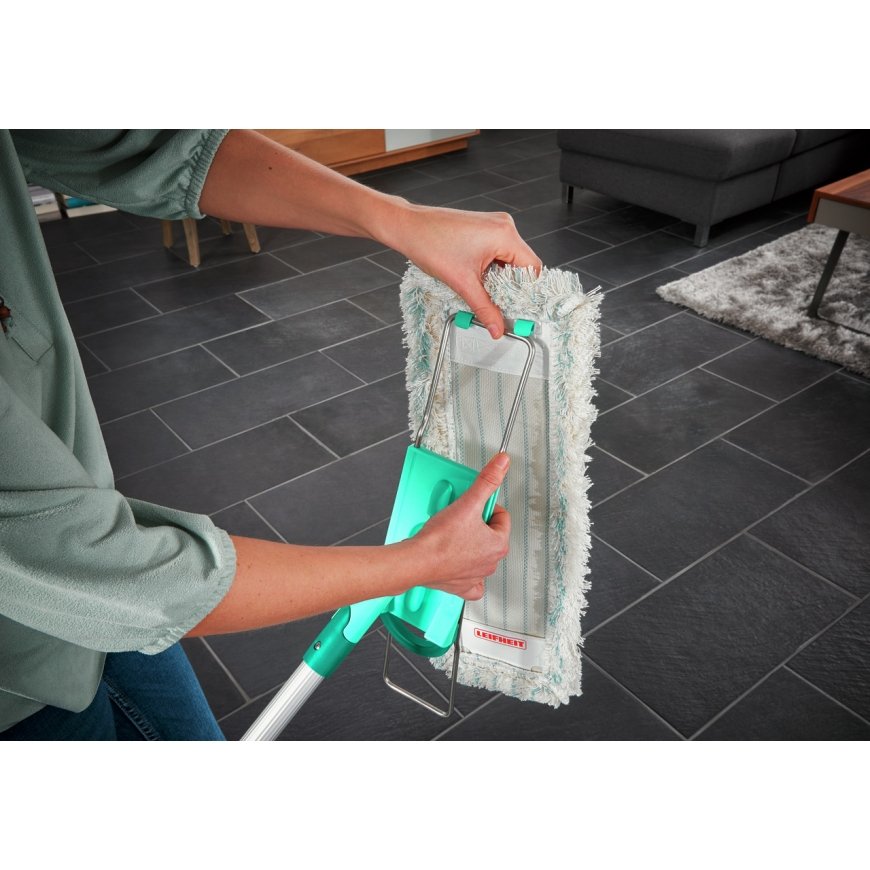 Leifheit Profi XL cotton plus mop Cotton/Fiber Grey, Turquoise, White – 2