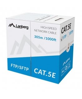 Lanberg LCS5-11CU-0305-S verkkokaapeli Harmaa 305 m Cat5e S/FTP (S-STP)