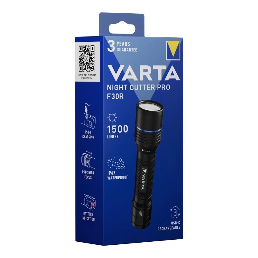 Varta Night Cutter Pro F30R Melns
