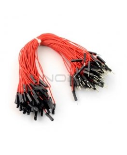 OEM Jungiamieji laidai штекер-розетка 20 см красный - 100 шт