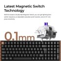 Keychron K4 HE SE belaidė klaviatūra, purpuriniai magnetiniai jungikliai, balta Keychron K4 HE SE belaidė klaviatūra, purpuriniai magnetiniai jungikliai, balta