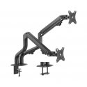 Gembird MA-DA2-02 monitoriaus laikiklis arba stovas 81,3 cm (32") Stalas Juoda
