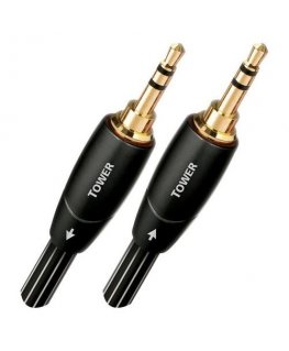 AudioQuest 1m Tower 3.5mm audio kabelis Melns