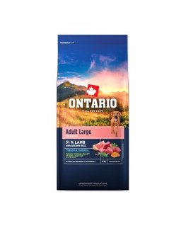 Сухой корм для собак – Ontario Adult Large, ягненок и коричневый рис