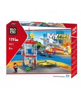 Blocki MyFireBrigade Helicopter and Control Tower / KB0812 / Constructor with 129 parts / Age 6+