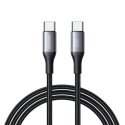 Joyroom S-A28 Flash serijos 60W USB-C - USB-C laidas 1m - juodas