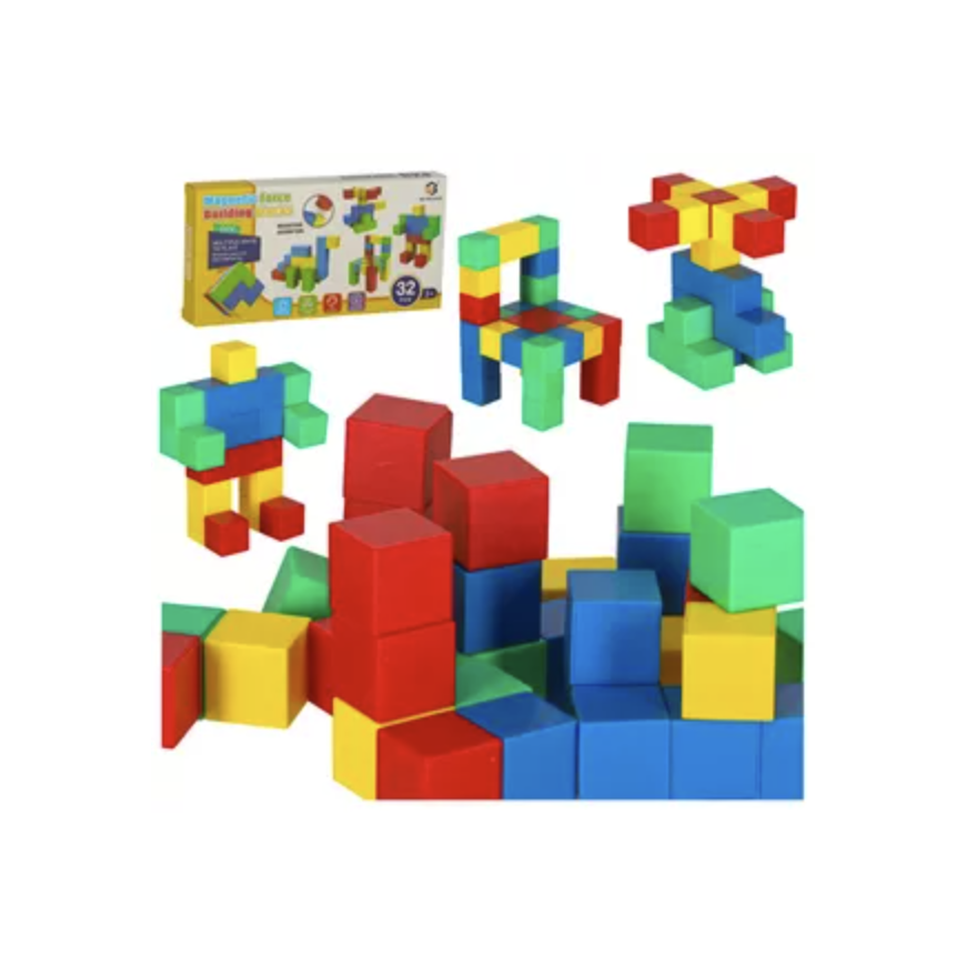 RoGer Educational Magnetic Cubes 32 pcs