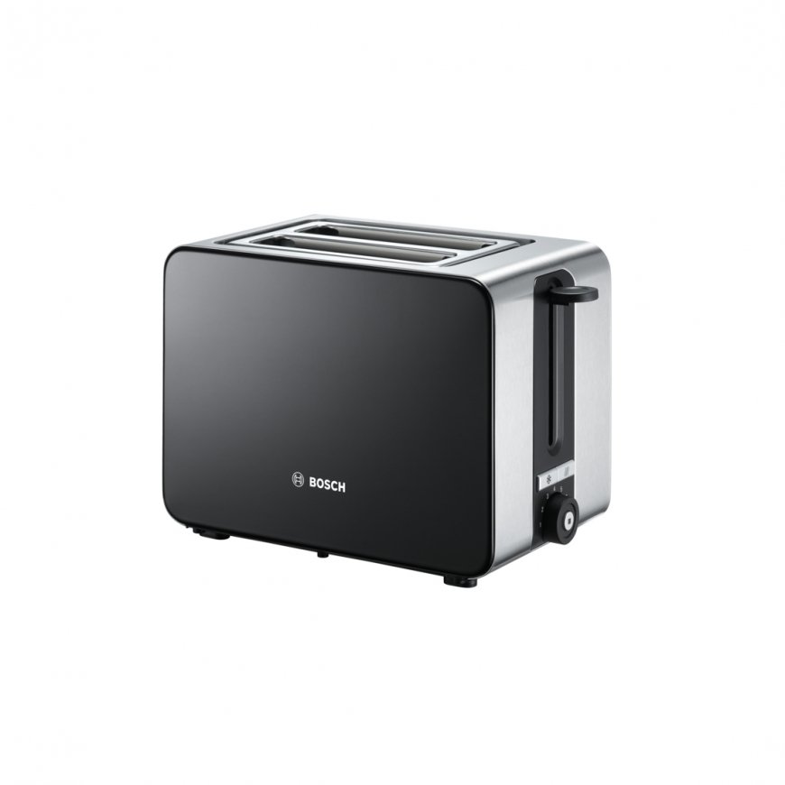Bosch TAT7203 leivänpaahdin 2 viipale(i)ta 1050 W musta, Ruostumaton teräs