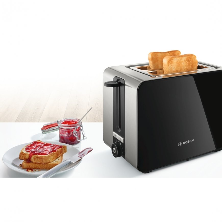 Bosch TAT7203 tosteris 2 šķēle (-s) 1050 W Melns, Nerūsējošs tērauds – 2