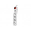 Lanberg PS1-05E-0150-W удлинитель 1,5 m 5 розетка(и) Для помещений Белый Lanberg PS1-05E-0150-W удлинитель 1,5 m 5 розетка(и) Для помещений Белый