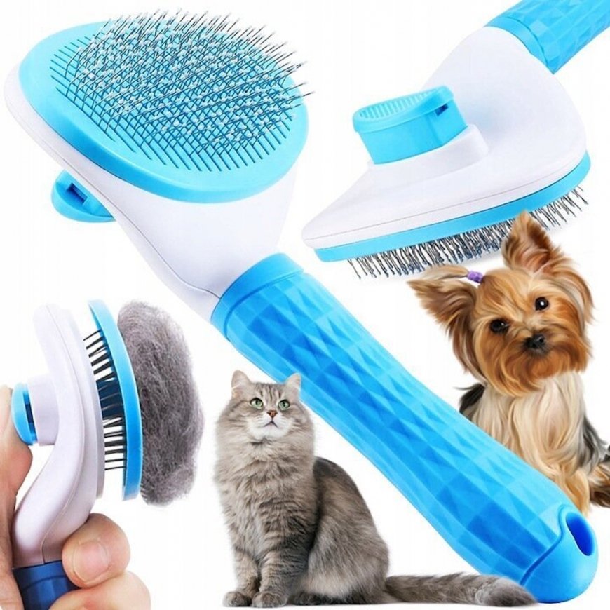 Vigo Pet Smart suņu un kaķu ķemme ar mīkstu silikona izsistīšana – 2