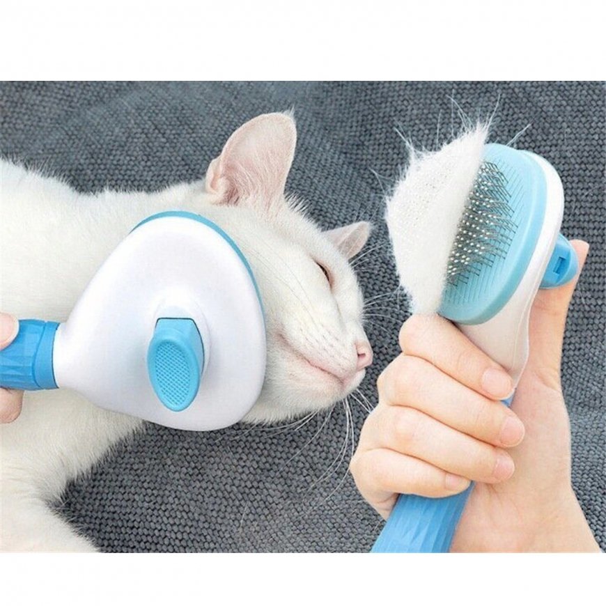 Vigo Pet Smart Pet Comb for Dogs & Cats Soft Silicone De-sheddin – 5