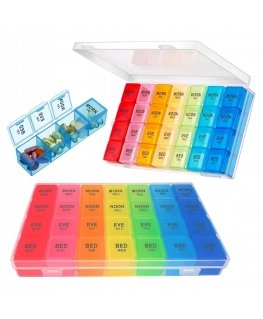 Oem Savaitinis zāļu konteiners - 7 nodaļu kaste - Organizators