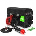 Green Cell INV02DE virta-adapteri ja vaihtosuuntaaja Auto 300 W musta