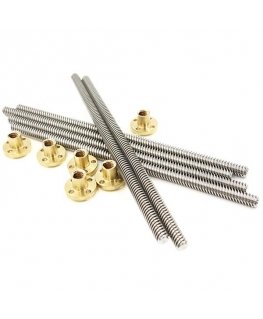 Puur Oem T8x400mm Keermestatud varras + mutter