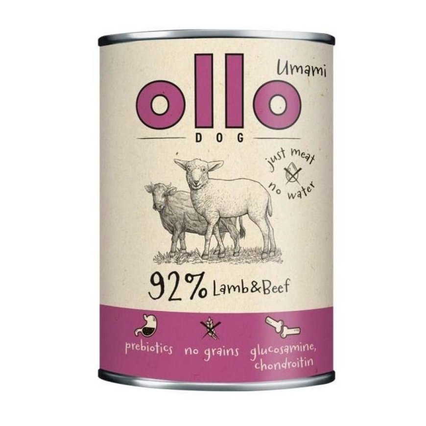 OLLO Умами ягненок и говядина – влажный корм для собак – 400 г – 2