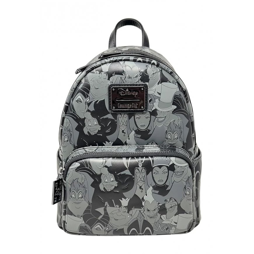 Loungefly Disney ļauno varoņu plecu soma