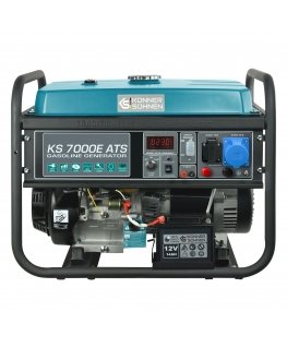 Könner & Söhnen KS 7000E ATS Топливный генератор 5000 W 25 L Бензин Черный, Зеленовато-голубой
