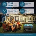 Könner & Söhnen KS 7000E ATS mootor-generaator 5000 W 25 l Bensiin Must, Sinakasroheline Könner & Söhnen KS 7000E ATS mootor-generaator 5000 W 25 l Bensiin Must, Sinakasroheline