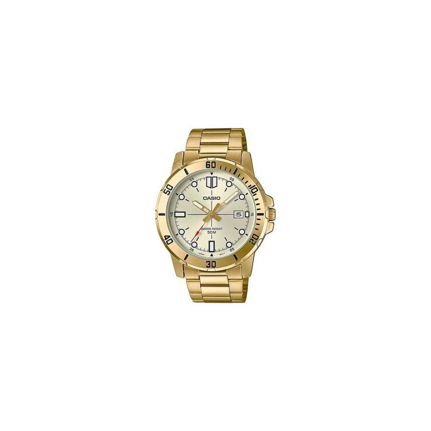 CASIO MEN'S WATCH MTP-VD01G-9E (zd185d) + BOX