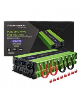 Qoltec Monolith maitinimo adapteris / inverteris Automatinis 5000 W Žalia