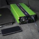 Qoltec Monolith toiteadapter ja vaheldi Automaatne 5000 W Roheline
