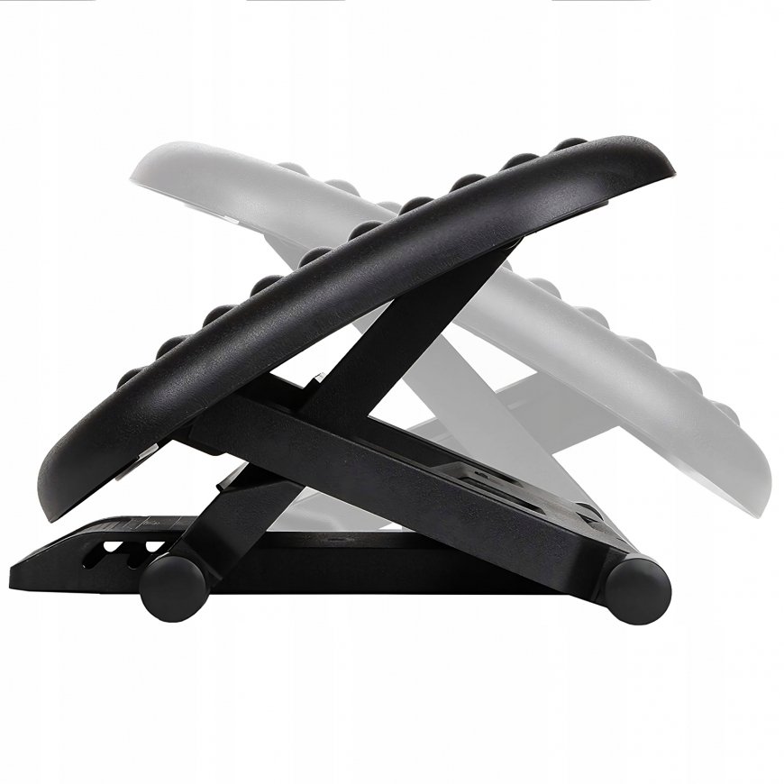 RETOO Ergonomic Office Footrest Adjustable 450 x 350 mm