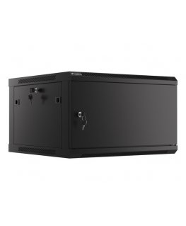 Lanberg WF01-6606-00B rack cabinet 6U Wall mounted rack Black