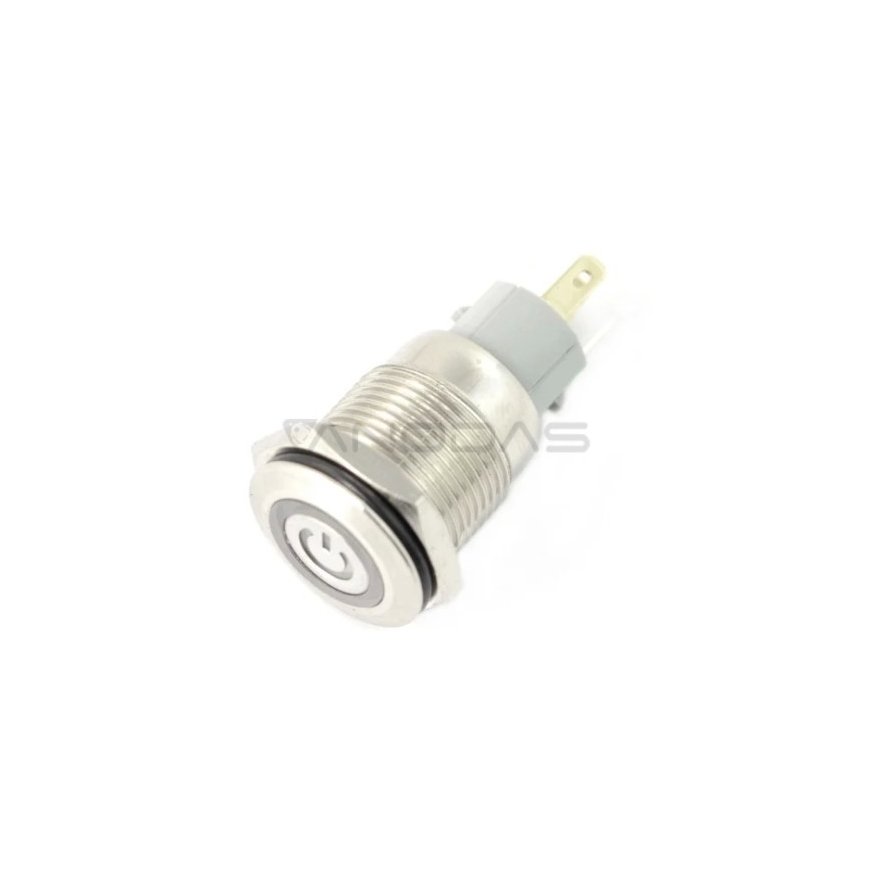 Oem ON-OFF-kytkin kiinnityksellä - PBW-16APP - 2A 250V - litteä punainen