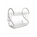 Astiankuivaaja Rosberg R53000H, kromi, 2 tasoa, 40x25x39cm Astiankuivaaja Rosberg R53000H, kromi, 2 tasoa, 40x25x39cm
