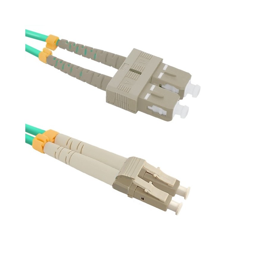 Qoltec 54350 InfiniBand- ja kuituoptiikkakaapeli 3 m LC SC Vihreä