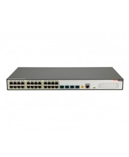 FiberHome S4820-28T-X-PE-AC võrgulüliti Juhitav L2/L3 Gigabit Ethernet (10/100/1000) Power over Ethernet tugi 1U Must, Hall