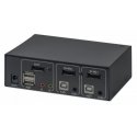 Manhattan 153546 (KVM) tastatūras/video/peļu pārslēgšanas mehānisms Melns Manhattan 153546 (KVM) tastatūras/video/peļu pārslēgšanas mehānisms Melns