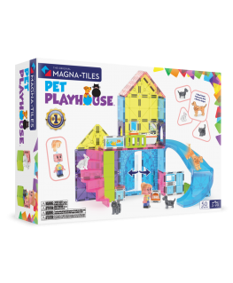 MAGNA-TILES magneettirakennussetti Lemmikkien leikkimökki, 50 osaa
