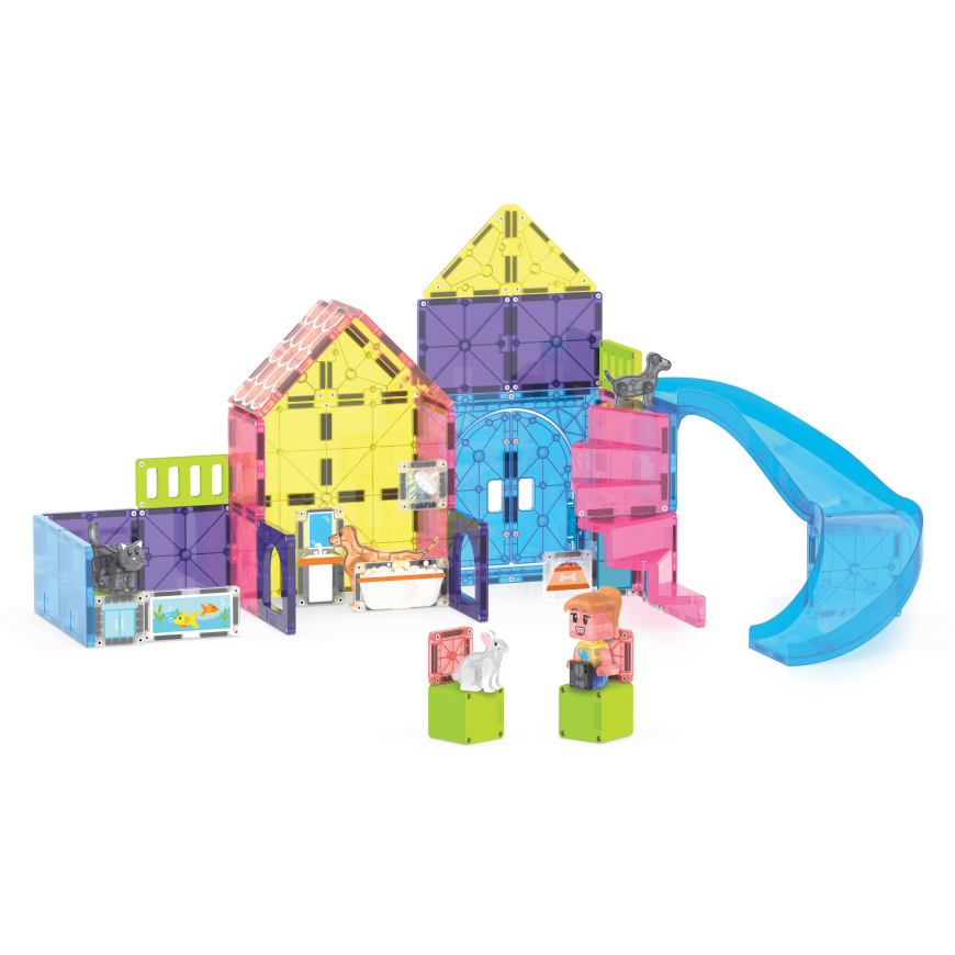MAGNA-TILES магнитный конструктор Игровой домик для питомцев, 50 деталей – 3