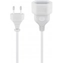 Goobay Extension Lead Europlug, 3 m, White Goobay Extension Lead Europlug, 3 m, White