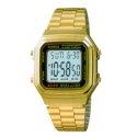 Casio A178WGA-1ADF rokas pulkstenis Aproces pulkstenis Elektronisks Zelts Casio A178WGA-1ADF rokas pulkstenis Aproces pulkstenis Elektronisks Zelts