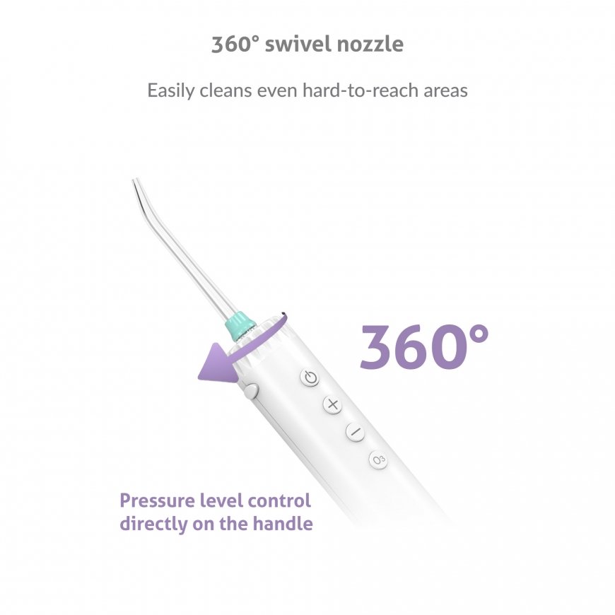 TrueLife TLAFSO300 electric flosser Transparent, White – 5