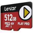 Lexar PLAY PRO microSDXC 512 GB UHS-I Klasės 3 Lexar PLAY PRO microSDXC 512 GB UHS-I Klasės 3