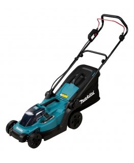 Makita DLM330RM ruohonleikkuri Työnnettävä ruohonleikkuri Akku musta, Sininen