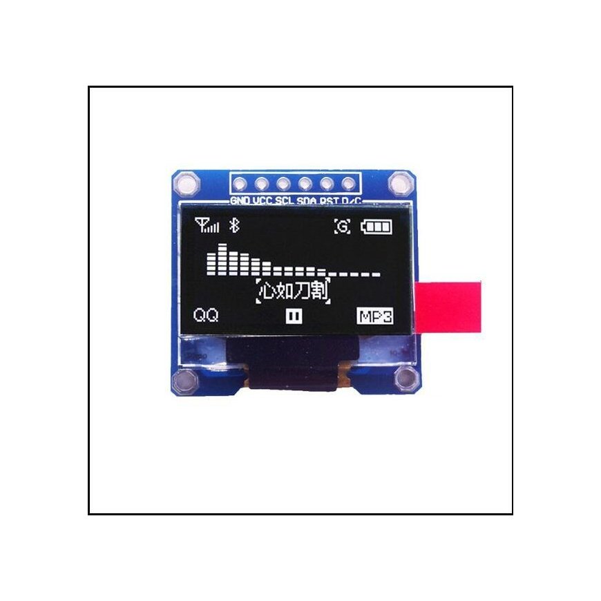 Дисплей Oem OLED 0.96" 128x64 с I2C - белый – 2