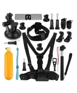 Set of 20 Puluz accessories for PKT18 sports cameras