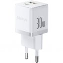 Baseus Palm (P1011160A213-00) 30 W kahekordne USB kiire laadija valge Baseus Palm (P1011160A213-00) 30 W kahekordne USB kiire laadija valge