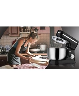 Keittiömonitoimikone RETOO Robot planetaarinen sekoitin 3w1 hakkaaja vatkain sekoitin 6 tasoa kulho 6 l 3200 W