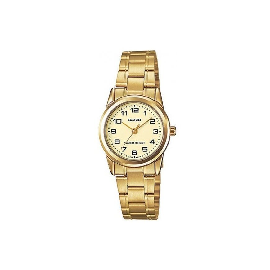Laikrodis moterims CASIO LTP-V001G-9BUDF (zd589c) + dėžutė – 2