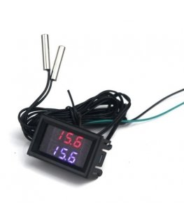 OEM Two-channel thermometer with probe - red blue