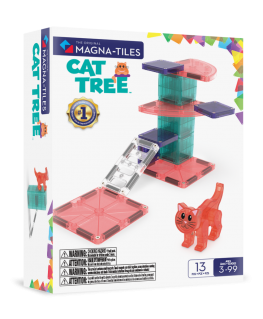 MAGNA-TILES magneettirakennussetti Kissan kiipeilypuu, 13 osaa