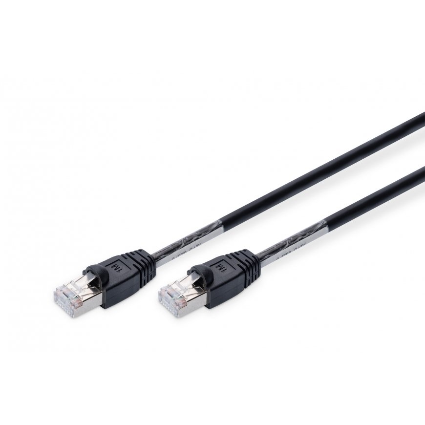 Digitus DK-1644-010/BL-OD võrgukaabel Must 1 m Cat6 S/FTP (S-STP)