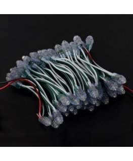 Pikseli ahel - 50x LED 5mm roheline